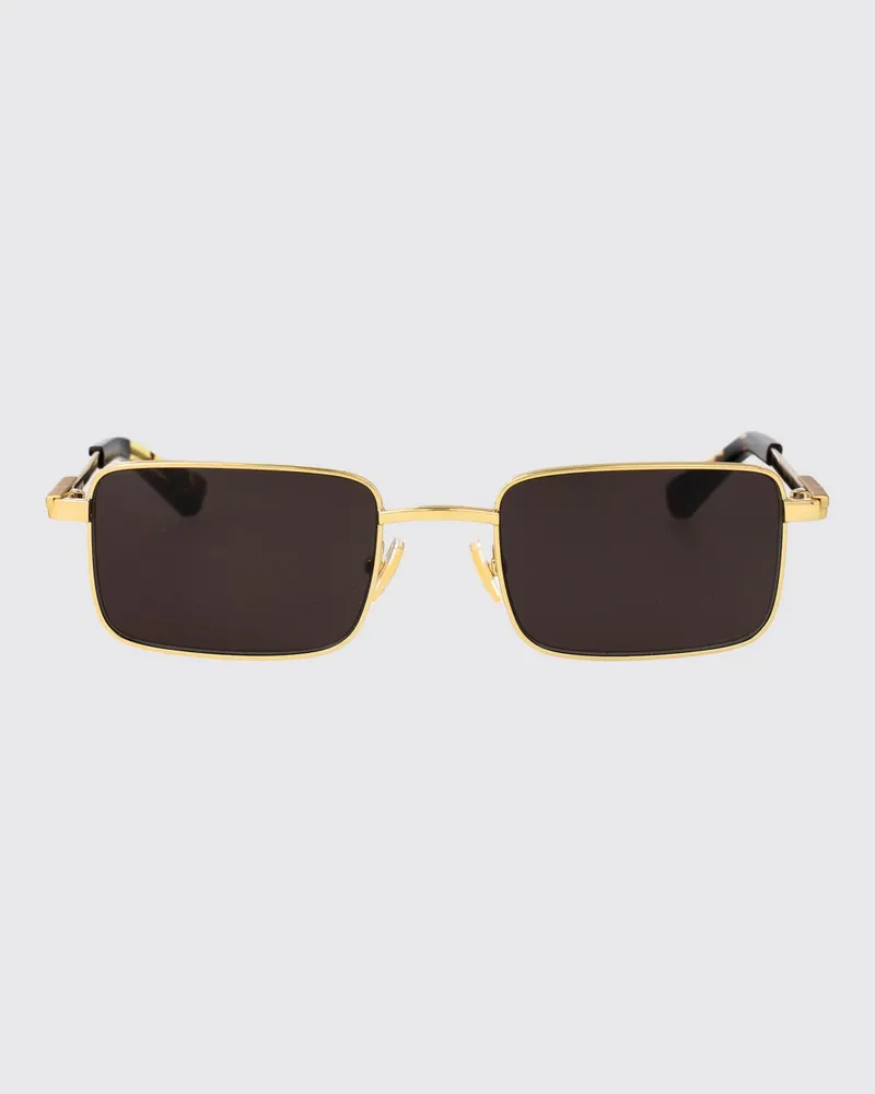 Bottega Veneta BV1469S Sonnenbrille aus Metall und Acetat Gold