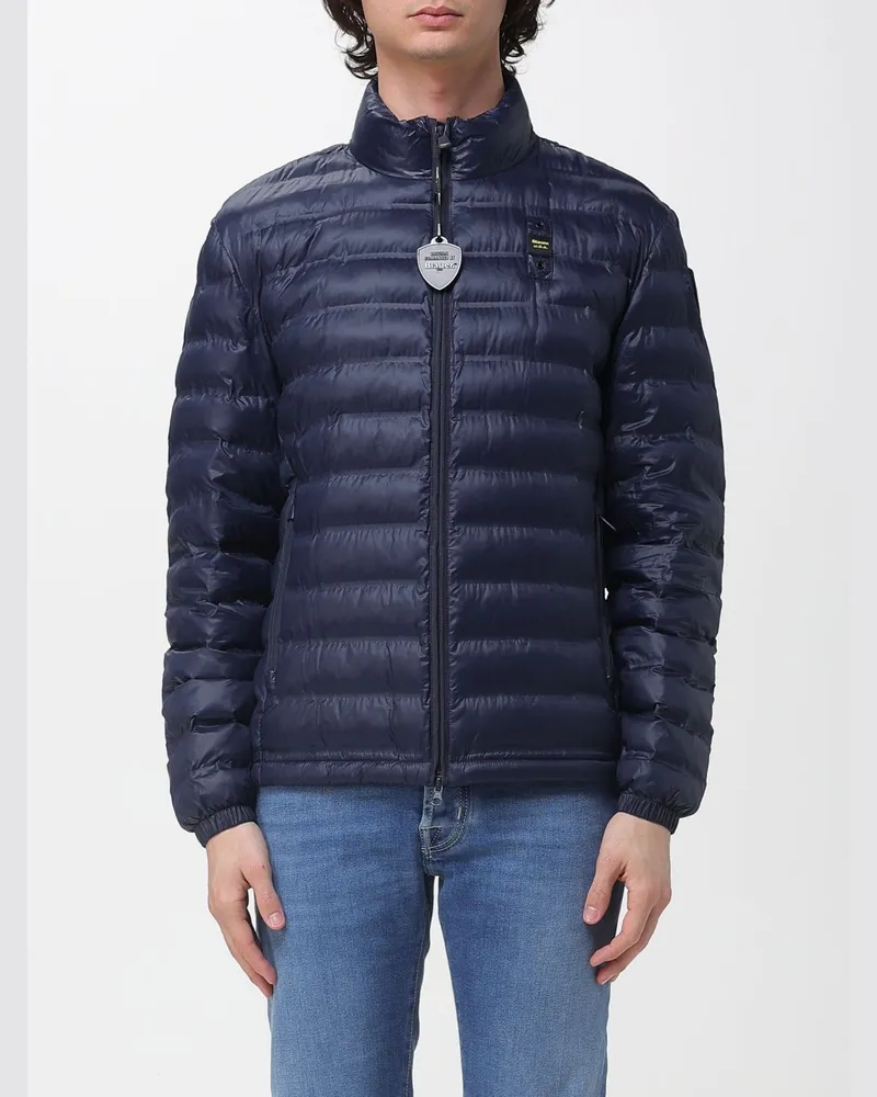 Blauer Jacke herren Blau
