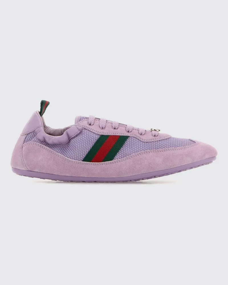 Gucci Shift Wildleder- und Mesh-Sneakers Grau