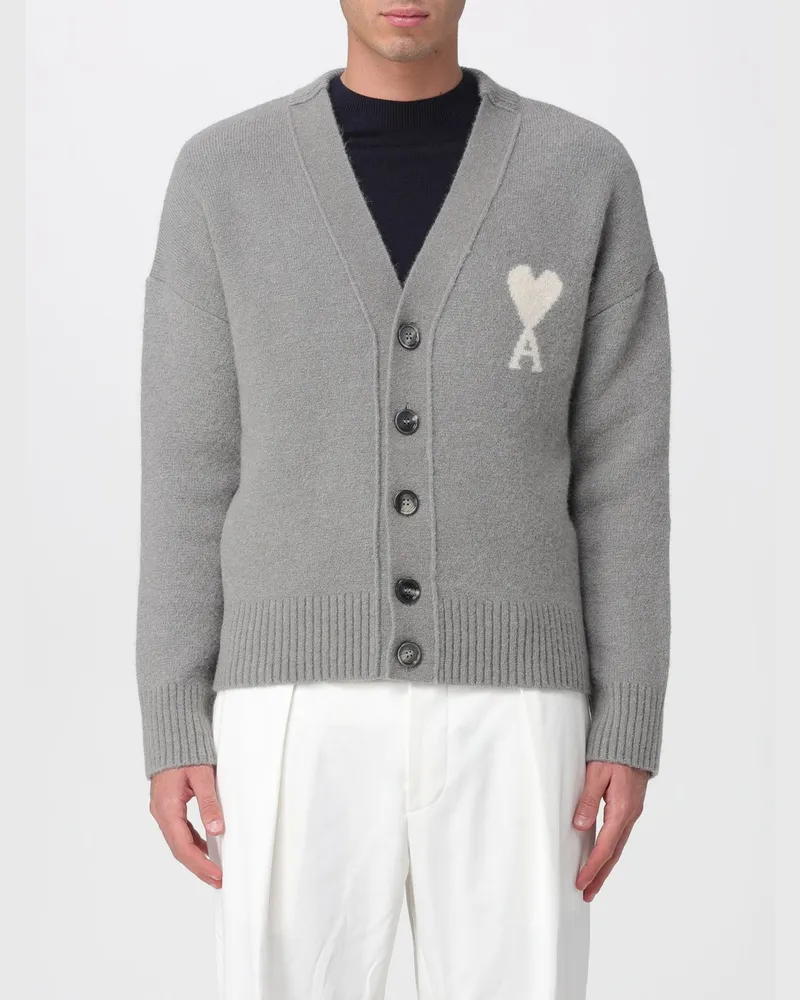 AMI Paris Strickjacke herren Grau