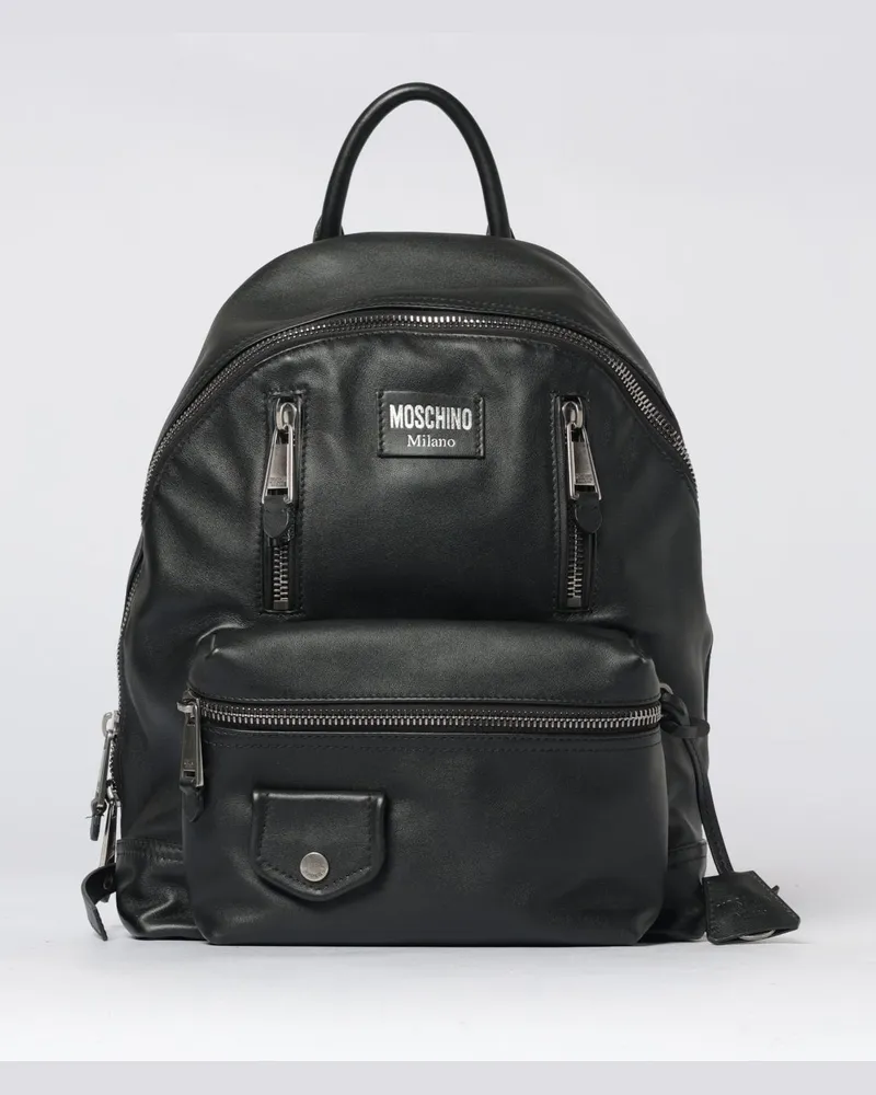 Moschino Rucksack herren Schwarz