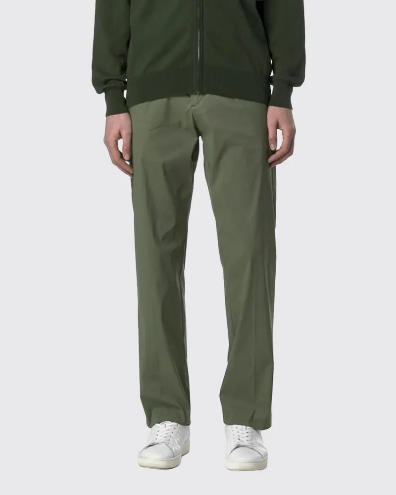 K-Way Slim-Fit-Anzughose von aus Gabardine mit Gürtelschlaufen Grün