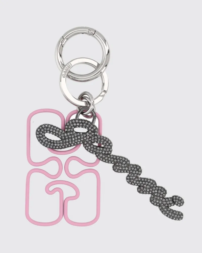 Ganni Schlüsselanhänger damen Grau