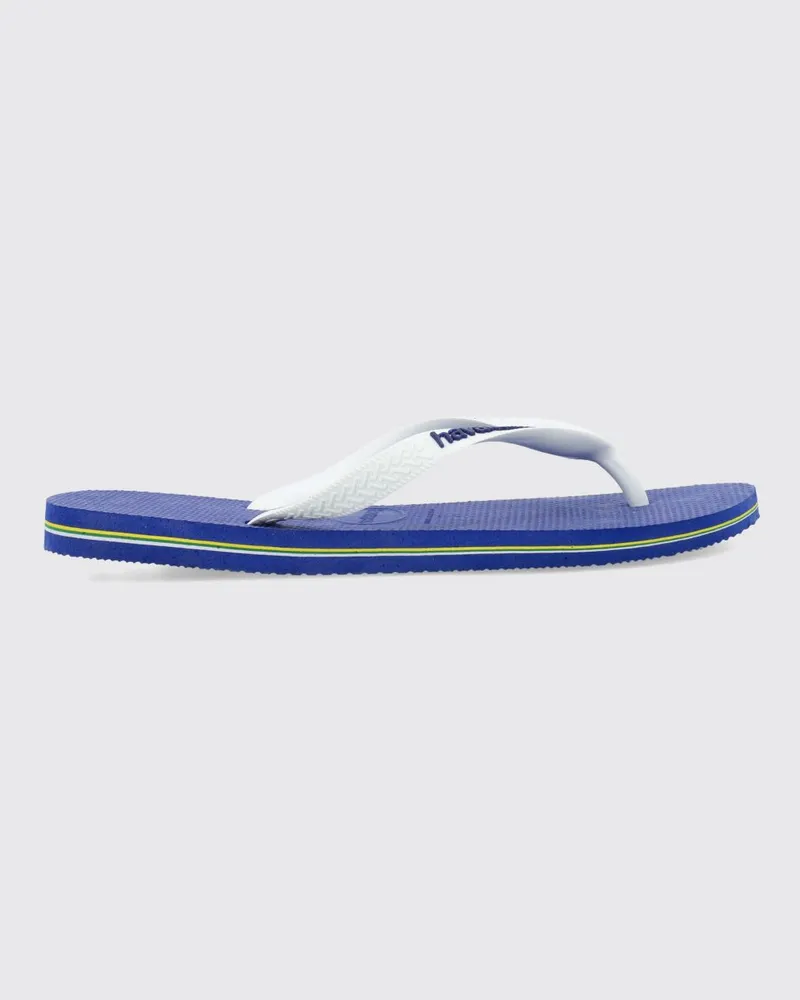 Havaianas Brasil Logo Gummi-Flip-Flops mit geprägtem Logo auf dem Riemen Royal