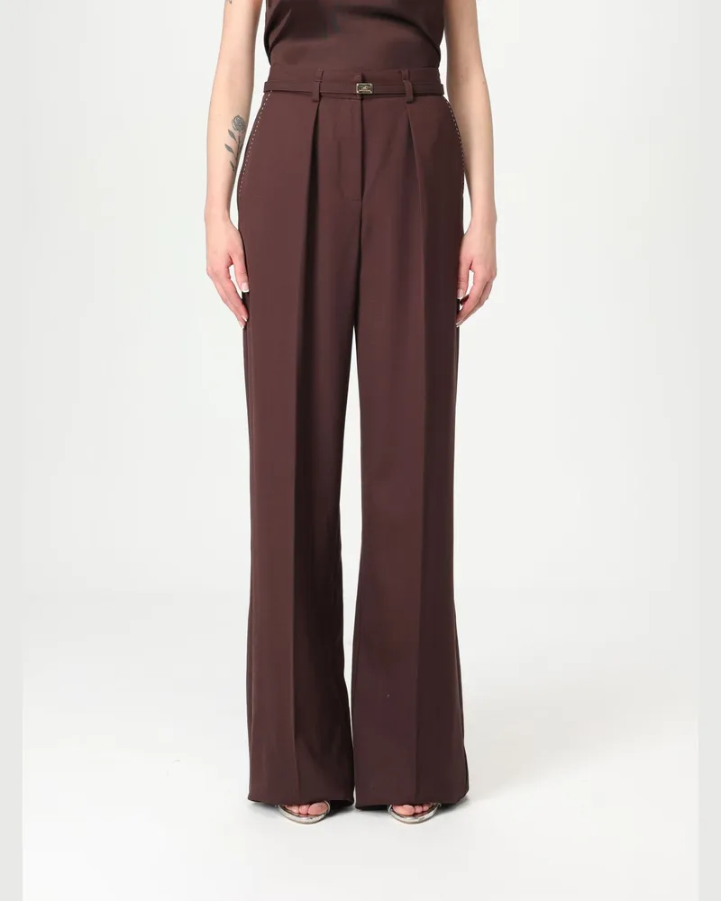 Elisabetta Franchi Hose damen Braun