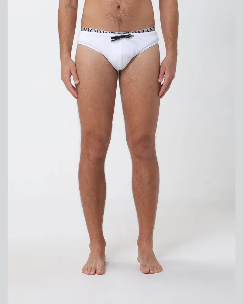 Emporio Armani Bademode herren Weiß