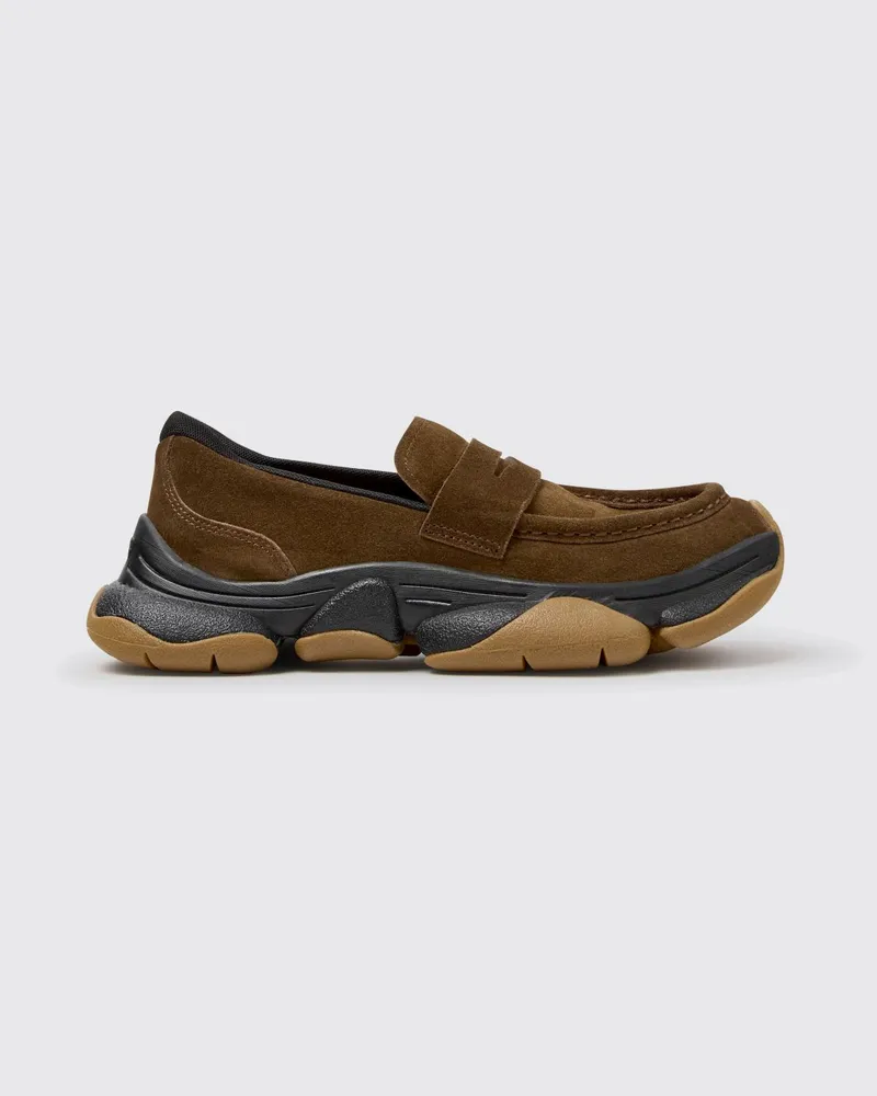 Camper Karst 2 Wildleder-Loafer mit Vibram-Sohle Braun