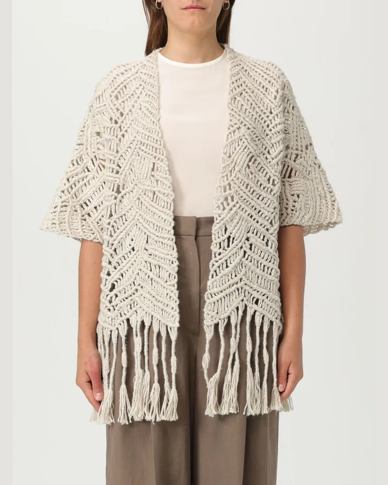 Brunello Cucinelli Strickjacke damen Beige