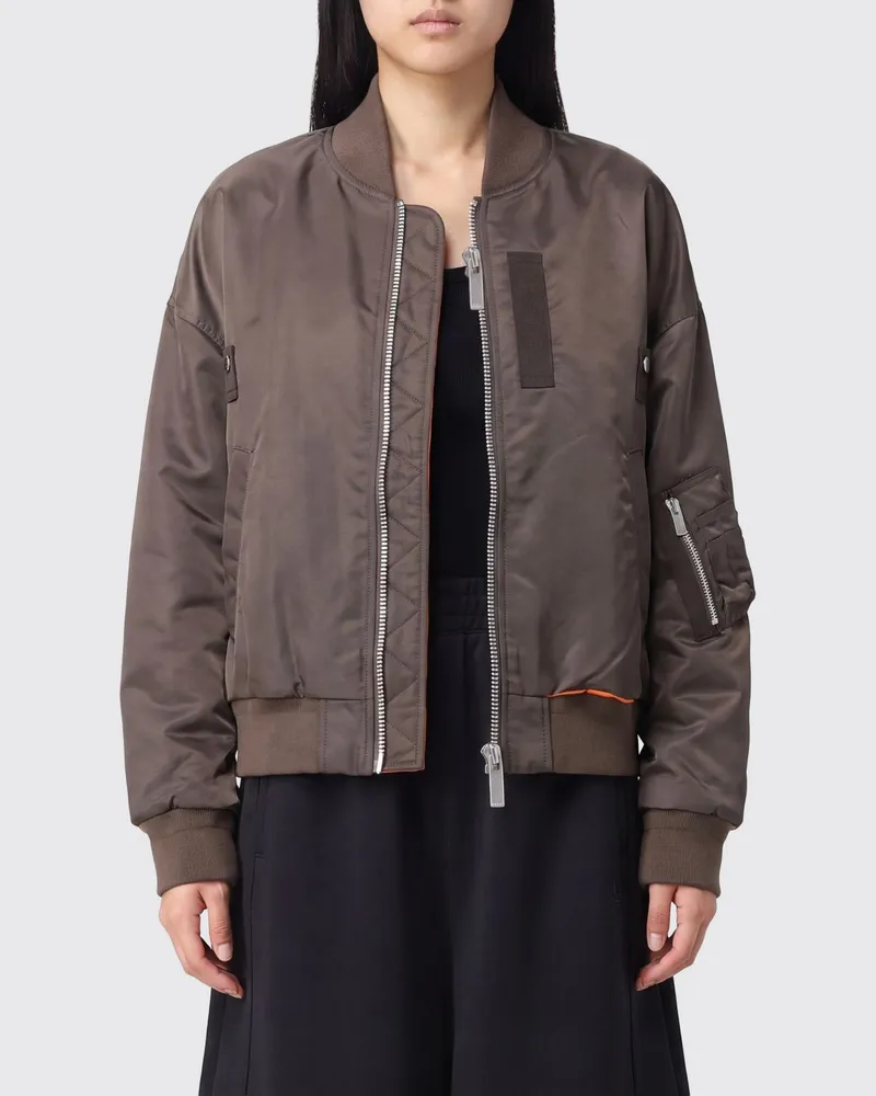 Sacai Nylon-Bomberjacke Kaki