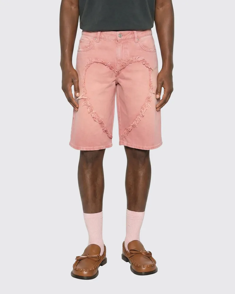 Carne Bollente Denim-Shorts Pink