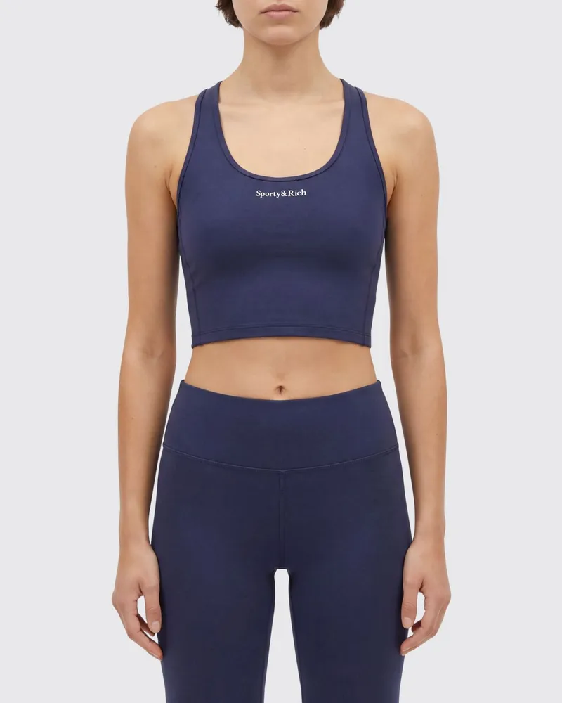 SPORTY & RICH Top damen Sporty & Rich Blau