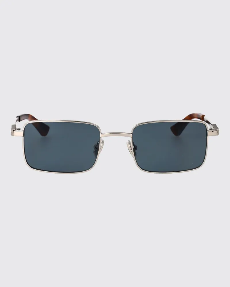 Bottega Veneta BV1469S Sonnenbrille aus Metall und Acetat Silber