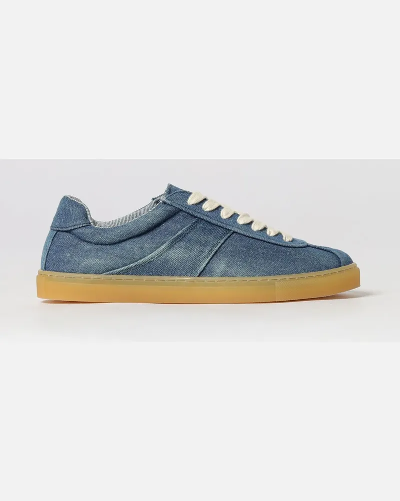 Copenhagen Paia Baumwoll-Denim-Sneakers Hellblau