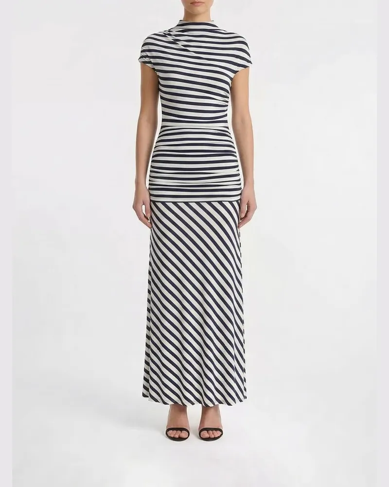 Self-Portrait Kleid damen Blau