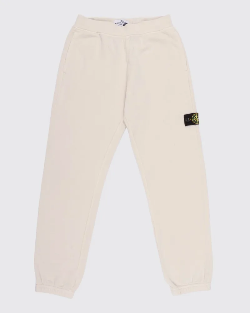 Stone Island Jogginghose aus Baumwolle Cream
