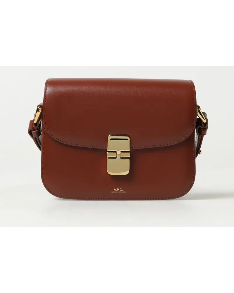 A.P.C. Schultertasche damen Leder