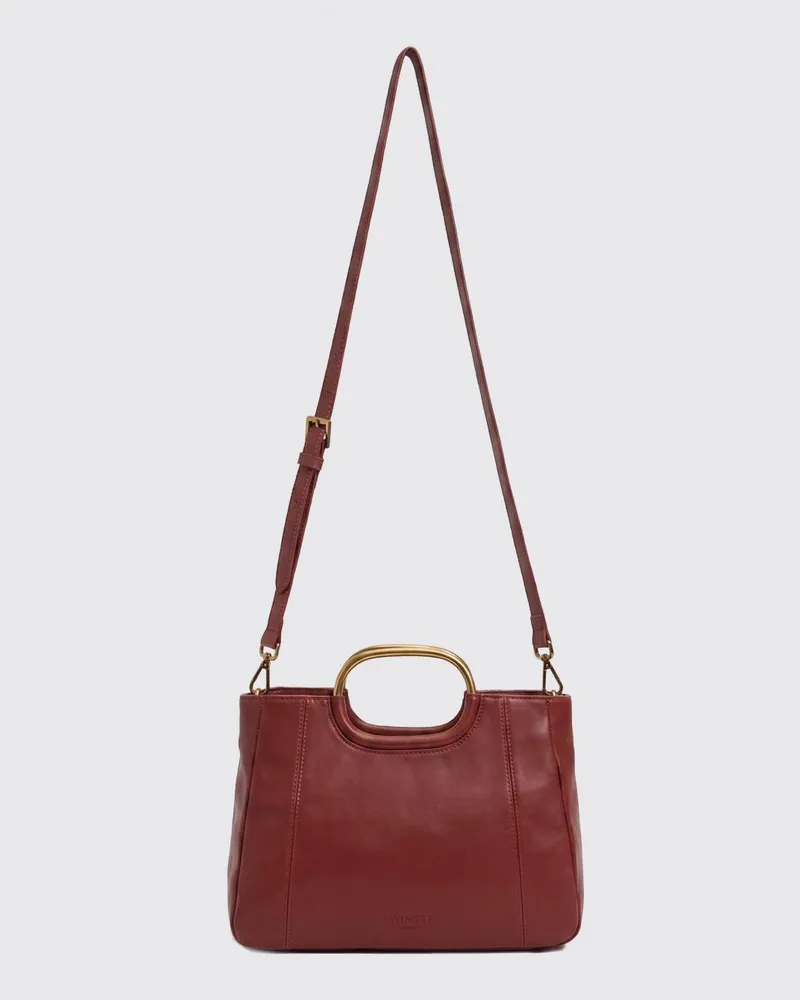 Twin-Set Ledertasche Braun