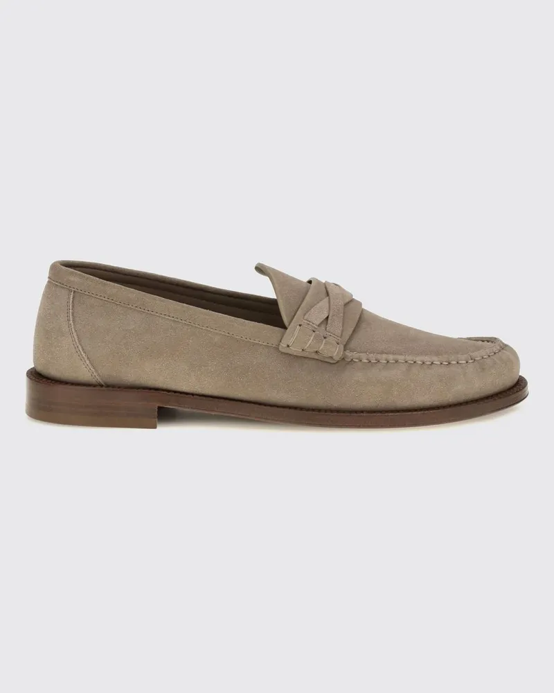 Brunello Cucinelli Mokassins herren Grau