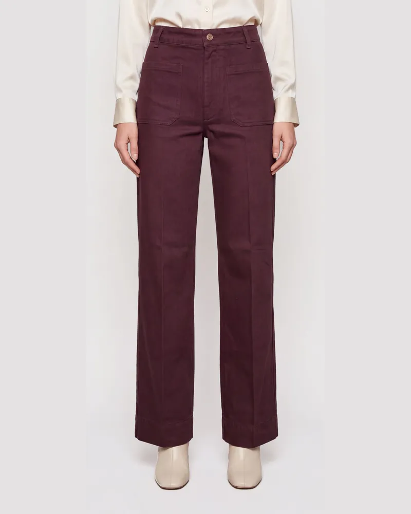 Victoria Beckham Jeans damen Burgunderrot