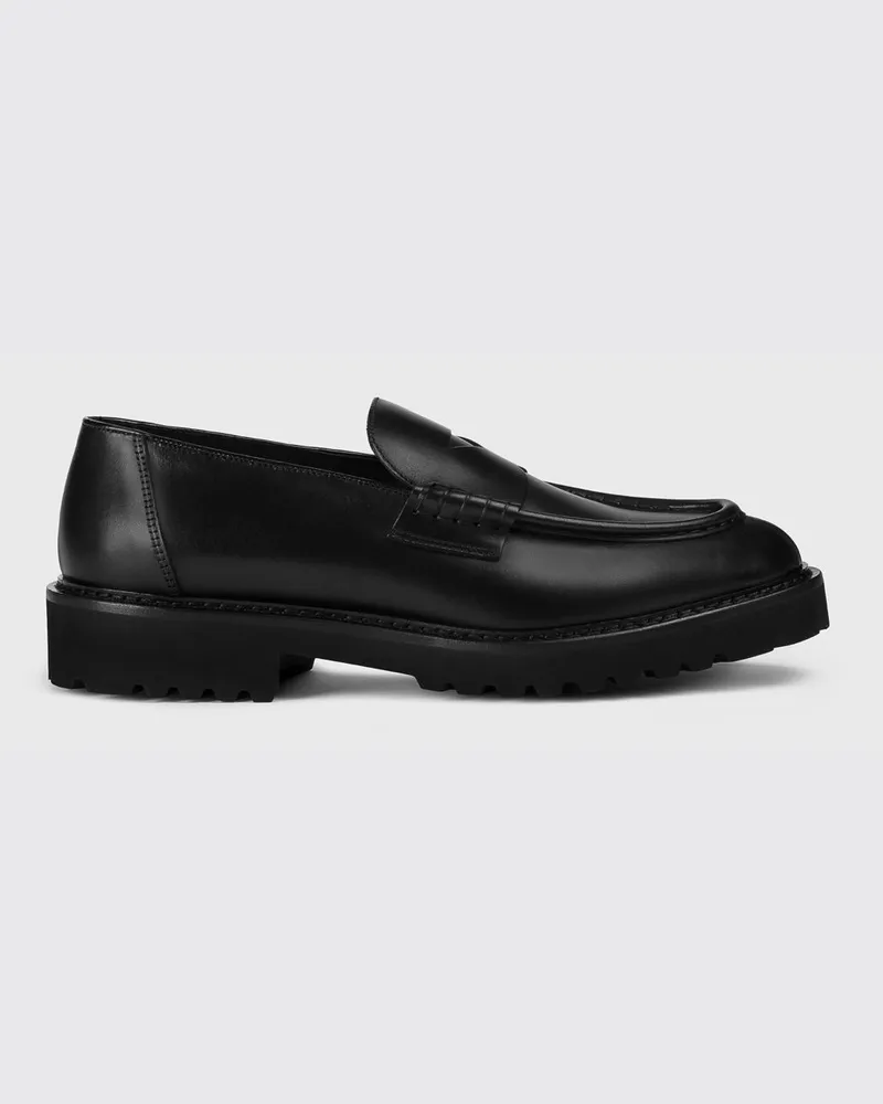 Doucal´s Mokassins herren Schwarz