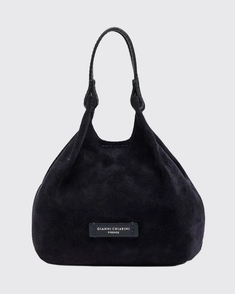 Gianni Chiarini Dua Mini-Handtasche aus Velourskalbsleder mit Henkel Tinte