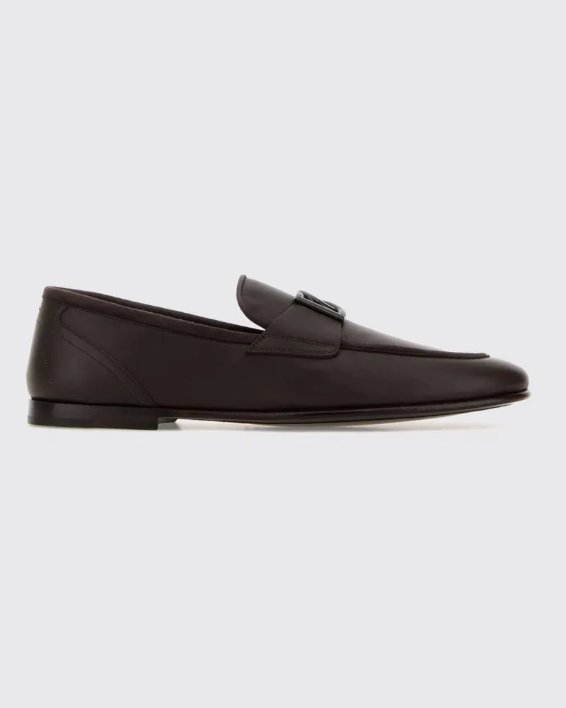 Dolce & Gabbana DOLCE  GABBANA Erice Loafer Dolce & Gabbana aus Leder Braun