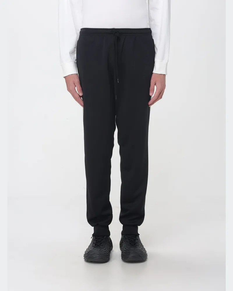 Maison Margiela Slim Fit Jogginghose aus Jersey mit Kordelzug und Stitch-Logo Schwarz