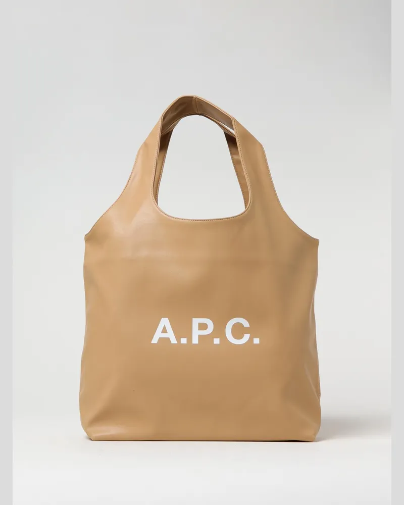A.P.C. Schultertasche damen Ecru