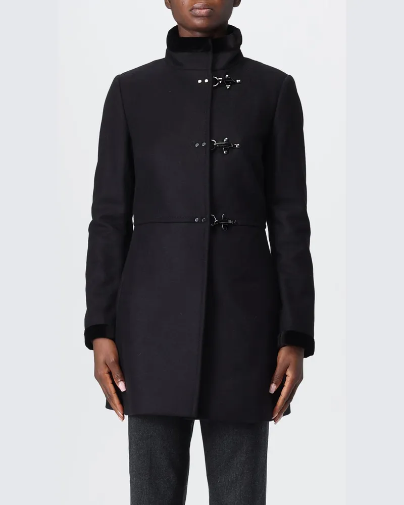Fay Mantel damen Schwarz