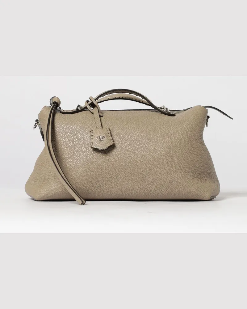 Fendi By The Way Selleria Tasche aus genarbtem Leder Beige