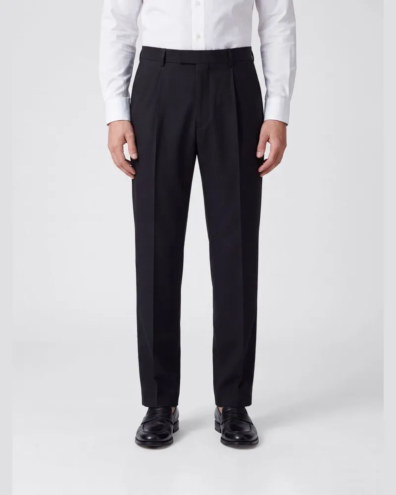Jil Sander Maßgeschneiderte Slim-Fit Hose aus Wolle und Mohair Schwarz
