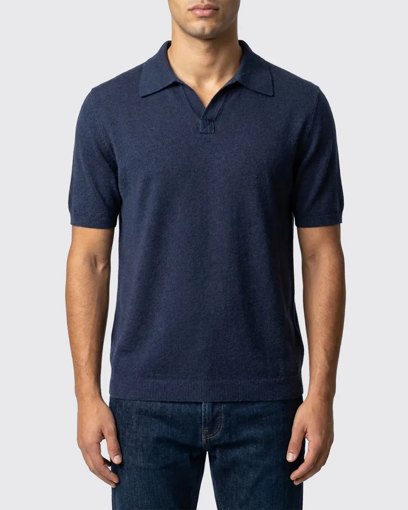 Roberto Collina Polo herren Navy