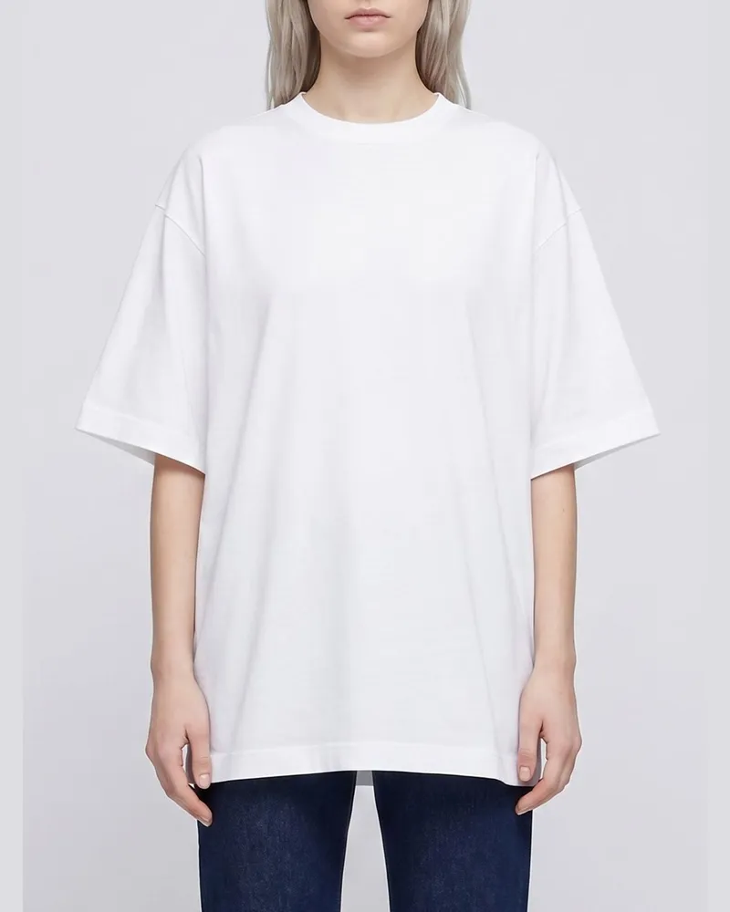 Bottega Veneta Oversize Baumwoll-T-Shirt Weiß