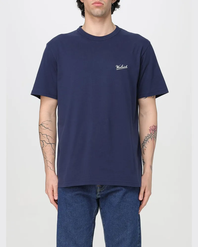 Woolrich T-shirt herren Blau