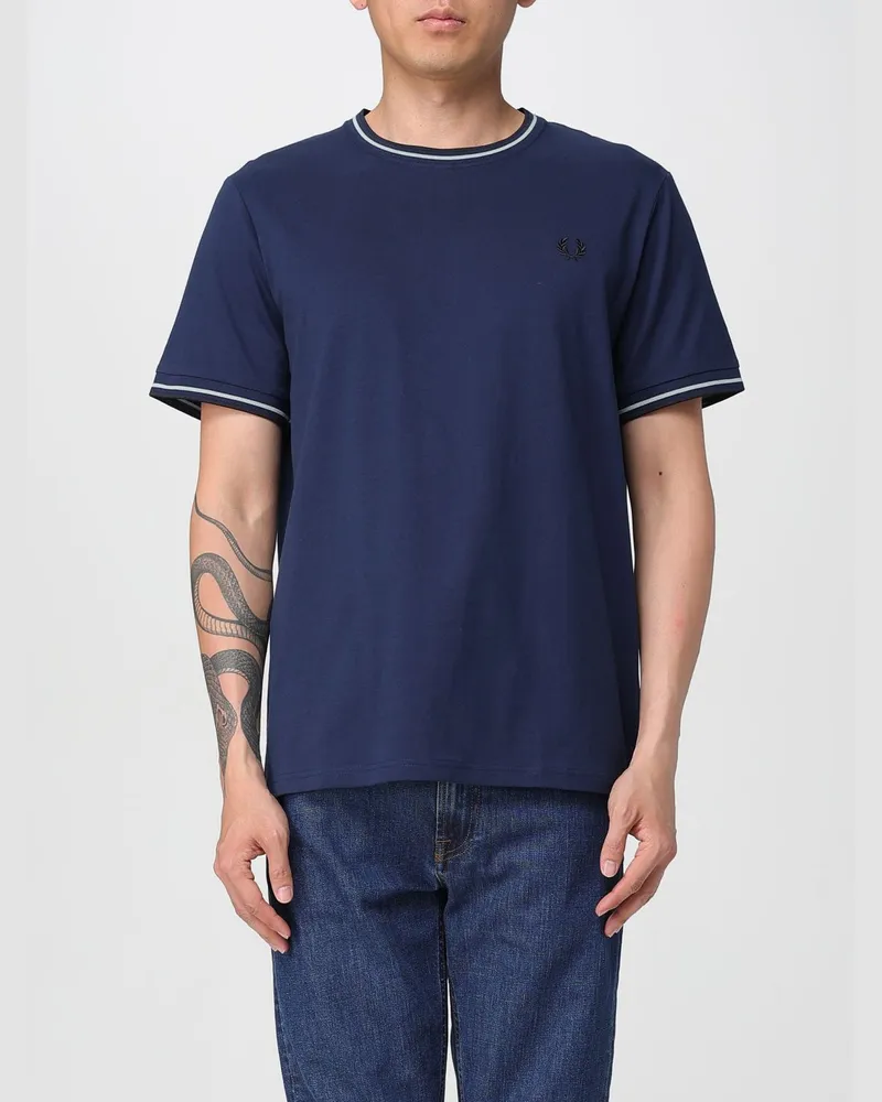 Fred Perry T-shirt herren Blau