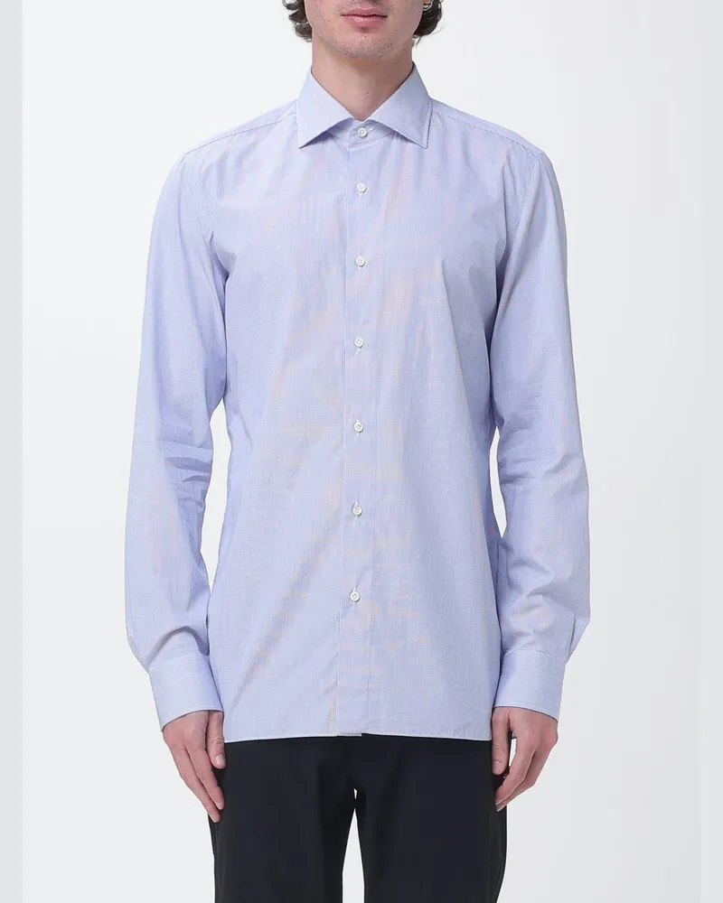 Luigi Borrelli Hemd herren Hellblau