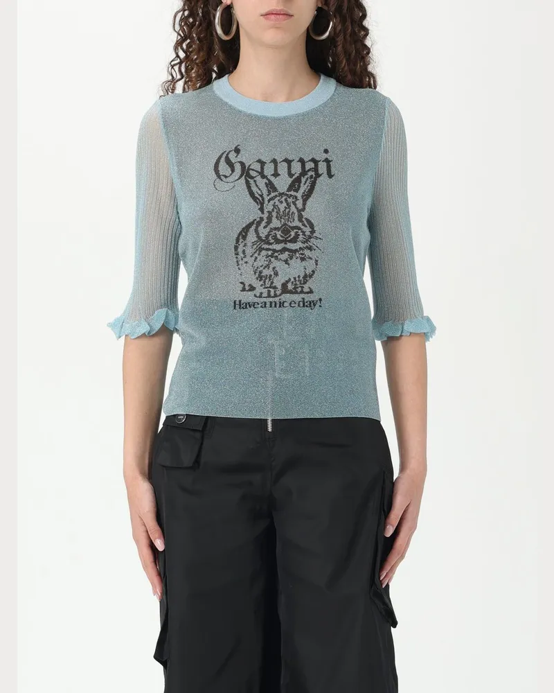 Ganni Pullover damen Hellblau
