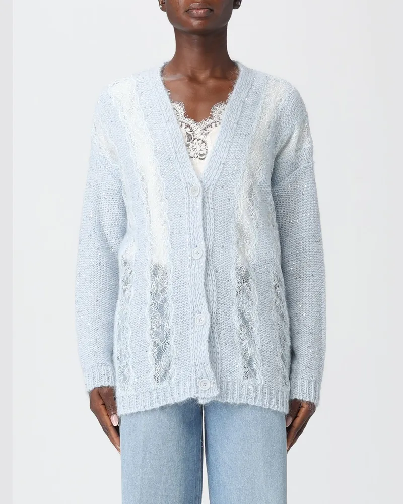 Ermanno Scervino Strickjacke damen Hellblau