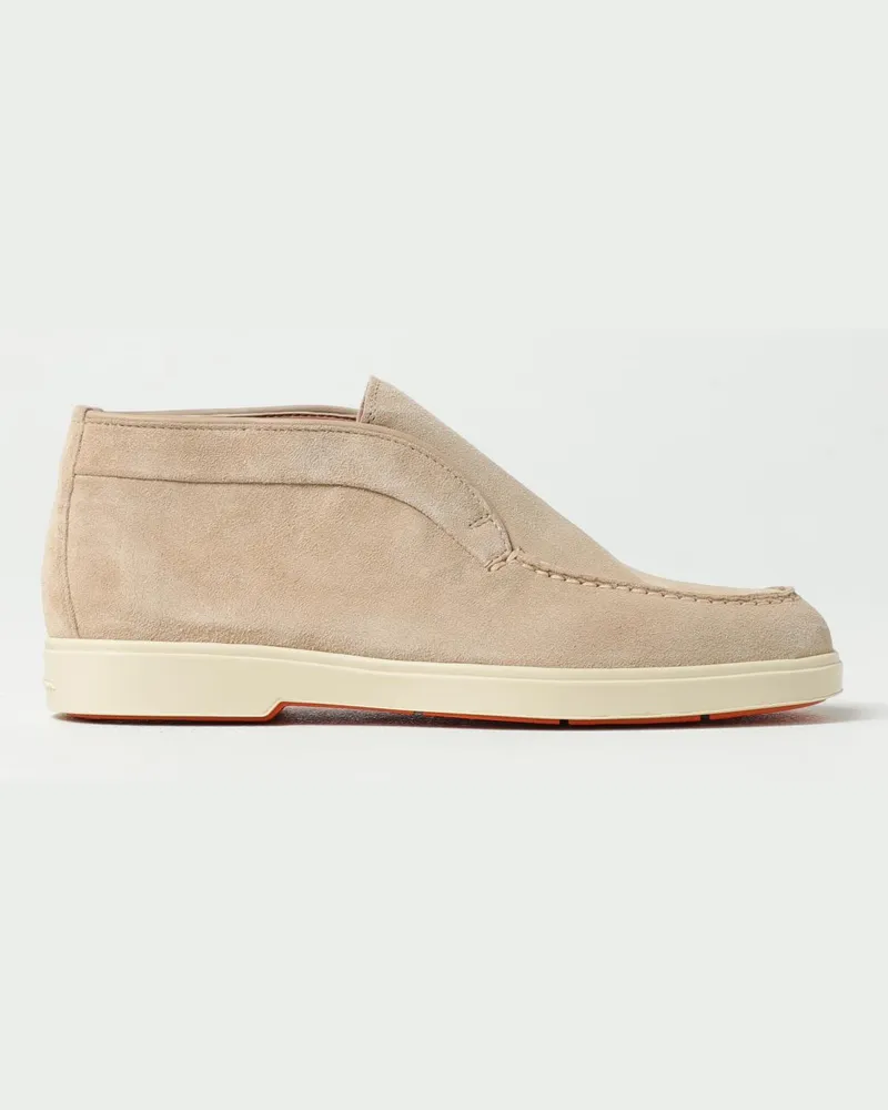 Santoni Flache stiefeletten damen Beige