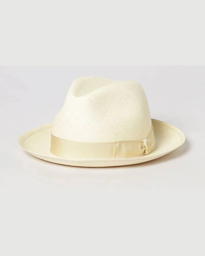 Borsalino Federico Panama-Hut aus Kaschmir Beige