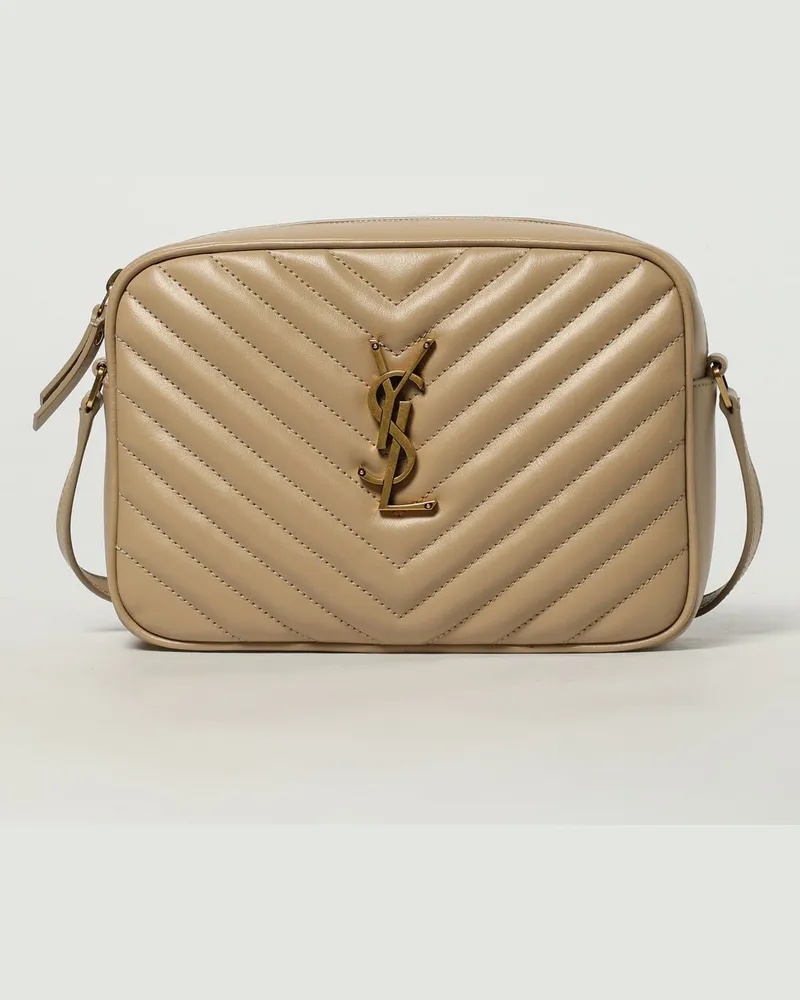Saint Laurent Schultertasche damen Beige