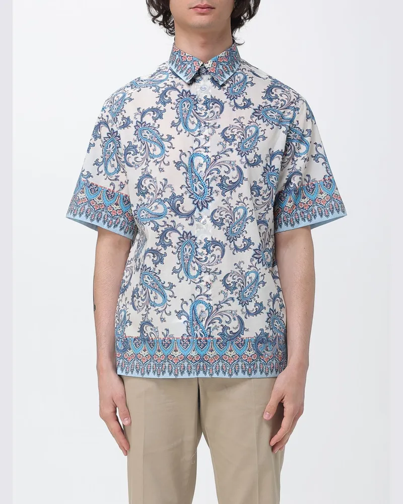 Etro T-shirt herren Blau