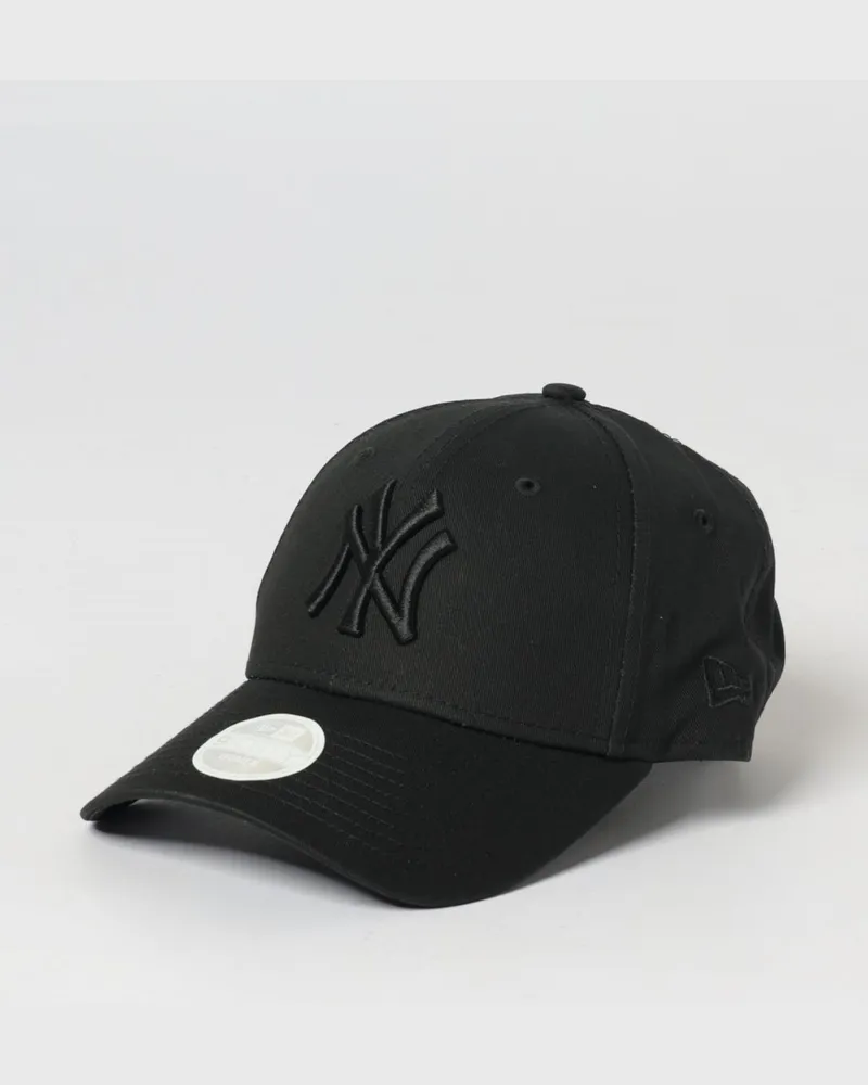 New Era 9Forty NY Yankees Baumwollkappe mit gesticktem Logo Schwarz