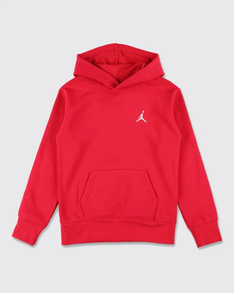 Nike Kapuzenpullover von für Kinder mit Kängurutasche aus recycelten Materialien Rot