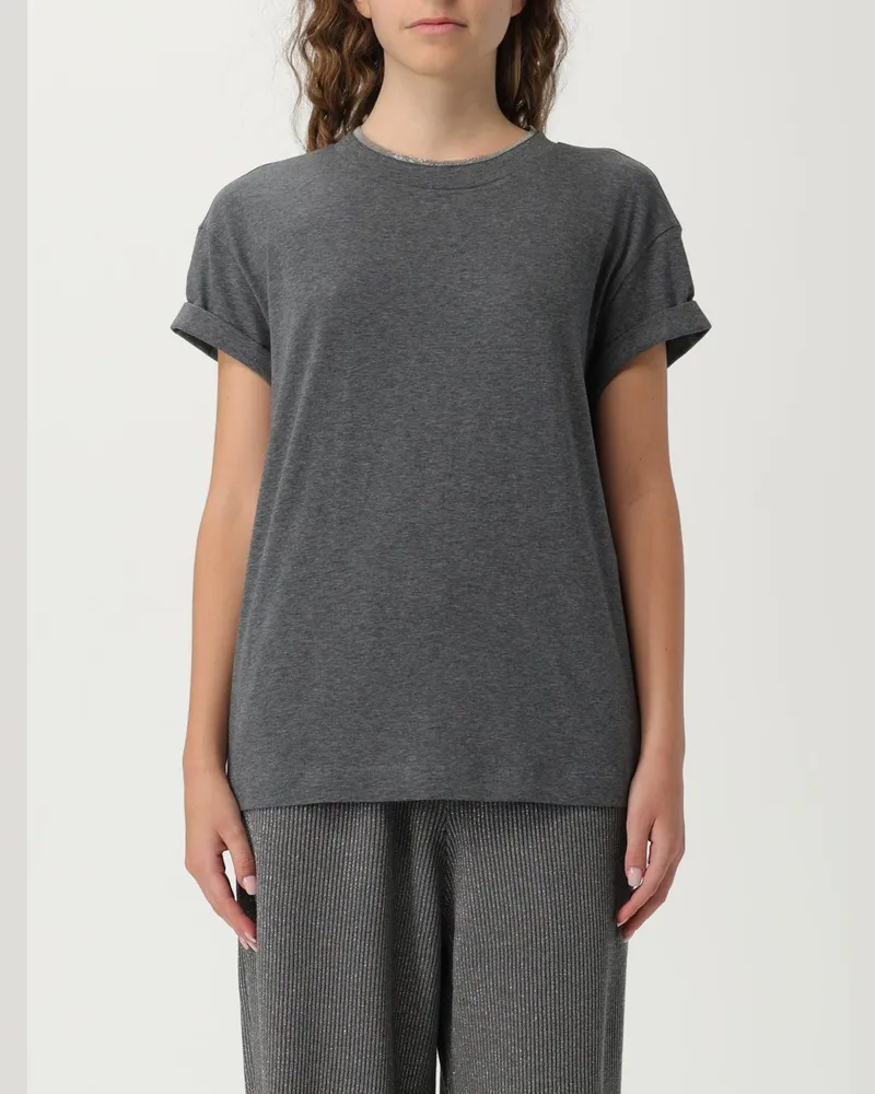 Brunello Cucinelli T-shirt damen Grau
