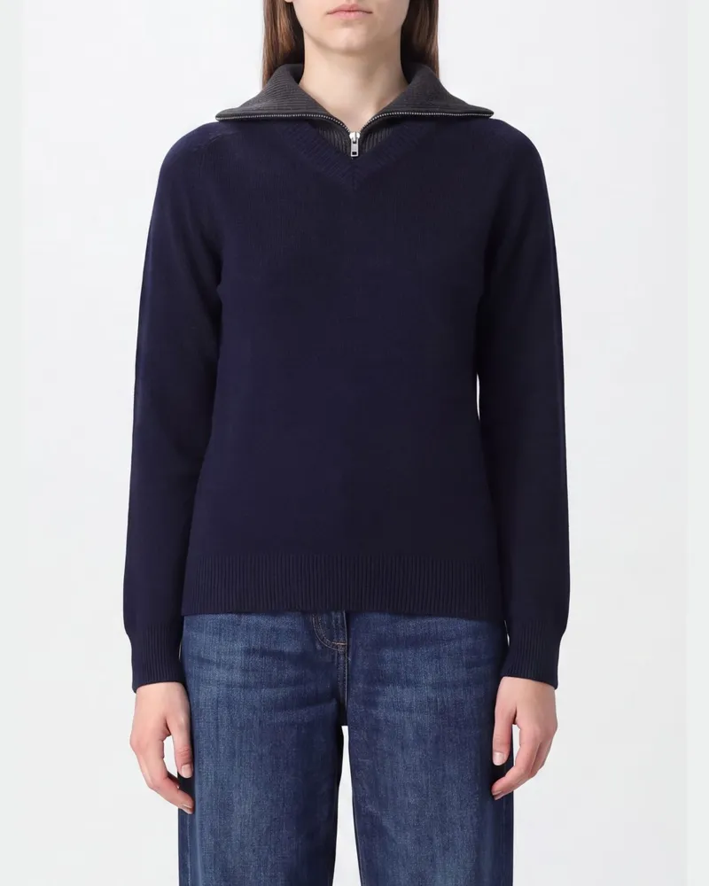 Maison Margiela Rollkragenpullover aus Woll- und Baumwollmischung Grau
