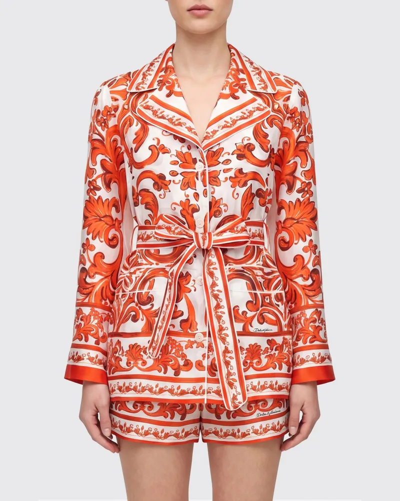 Dolce & Gabbana DOLCE  GABBANA Hemdbluse damen Dolce & Gabbana Orange
