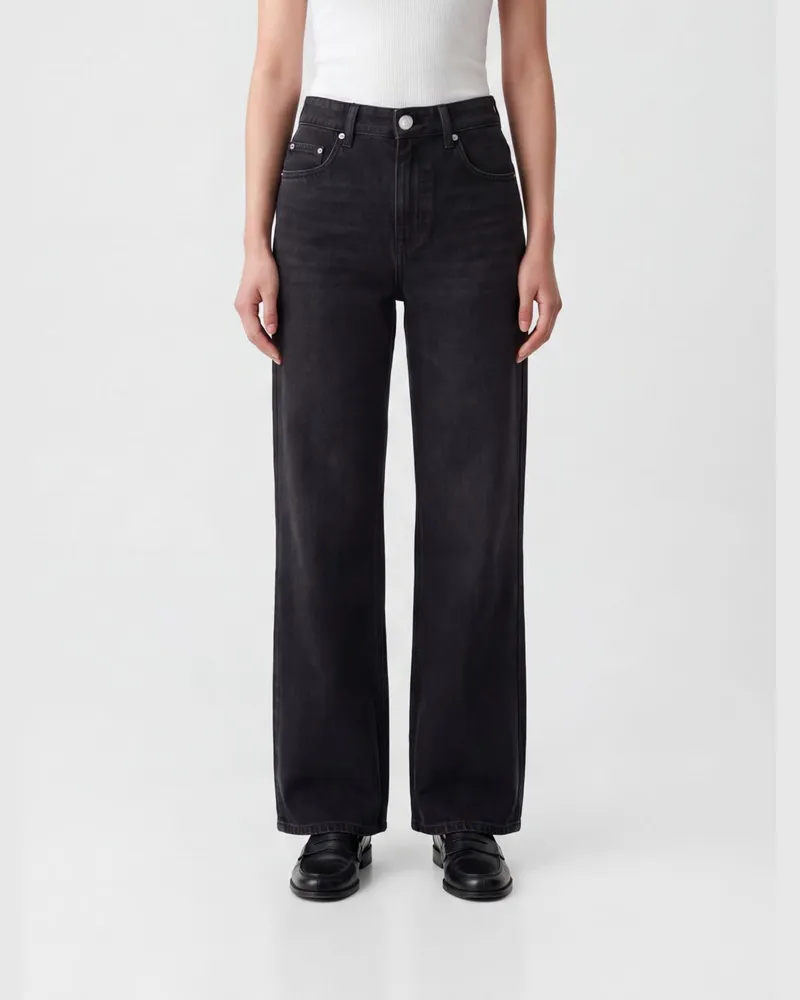 Isabel Marant High-Waist Flared Jeans Belvira aus Lyocell-Denim Schwarz