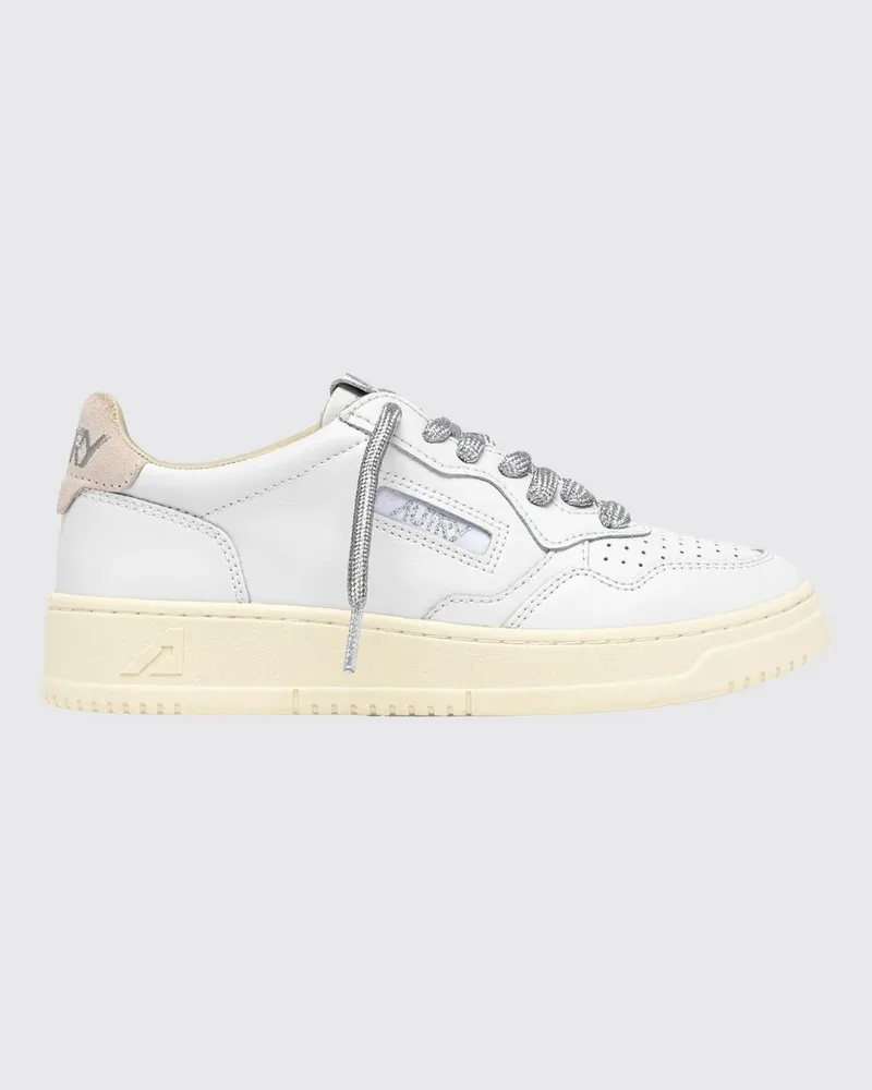AUTRY Medalist Leder-Sneakers Silber