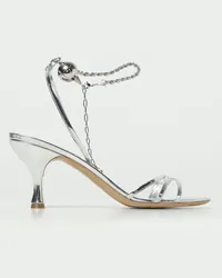 Ferragamo Schuhe Silber